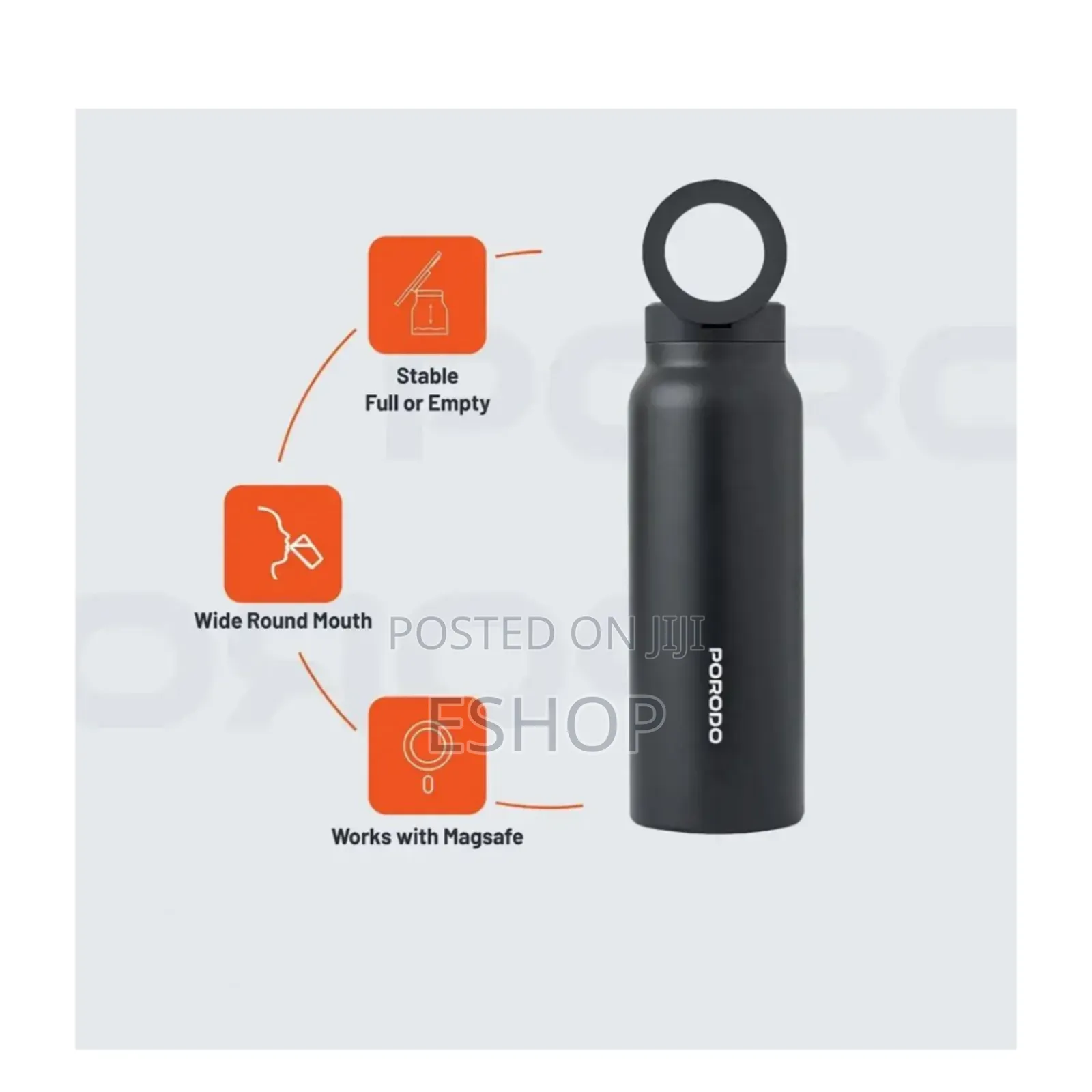 Stay Cool for 24 Hours With the Porodo Magnetic Mount Water Bottle