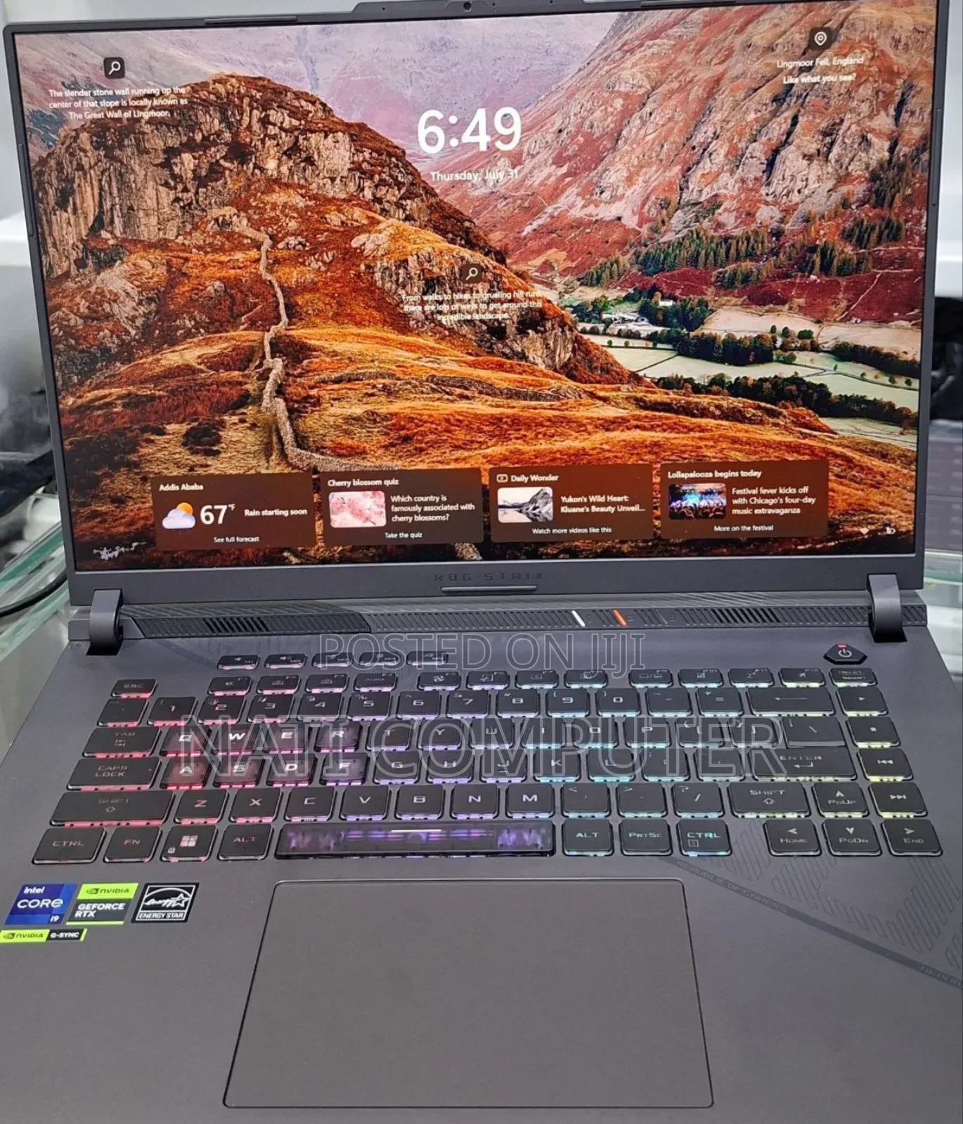 New Laptop Asus ROG Strix G15 32GB Intel Core I9 SSD 1T