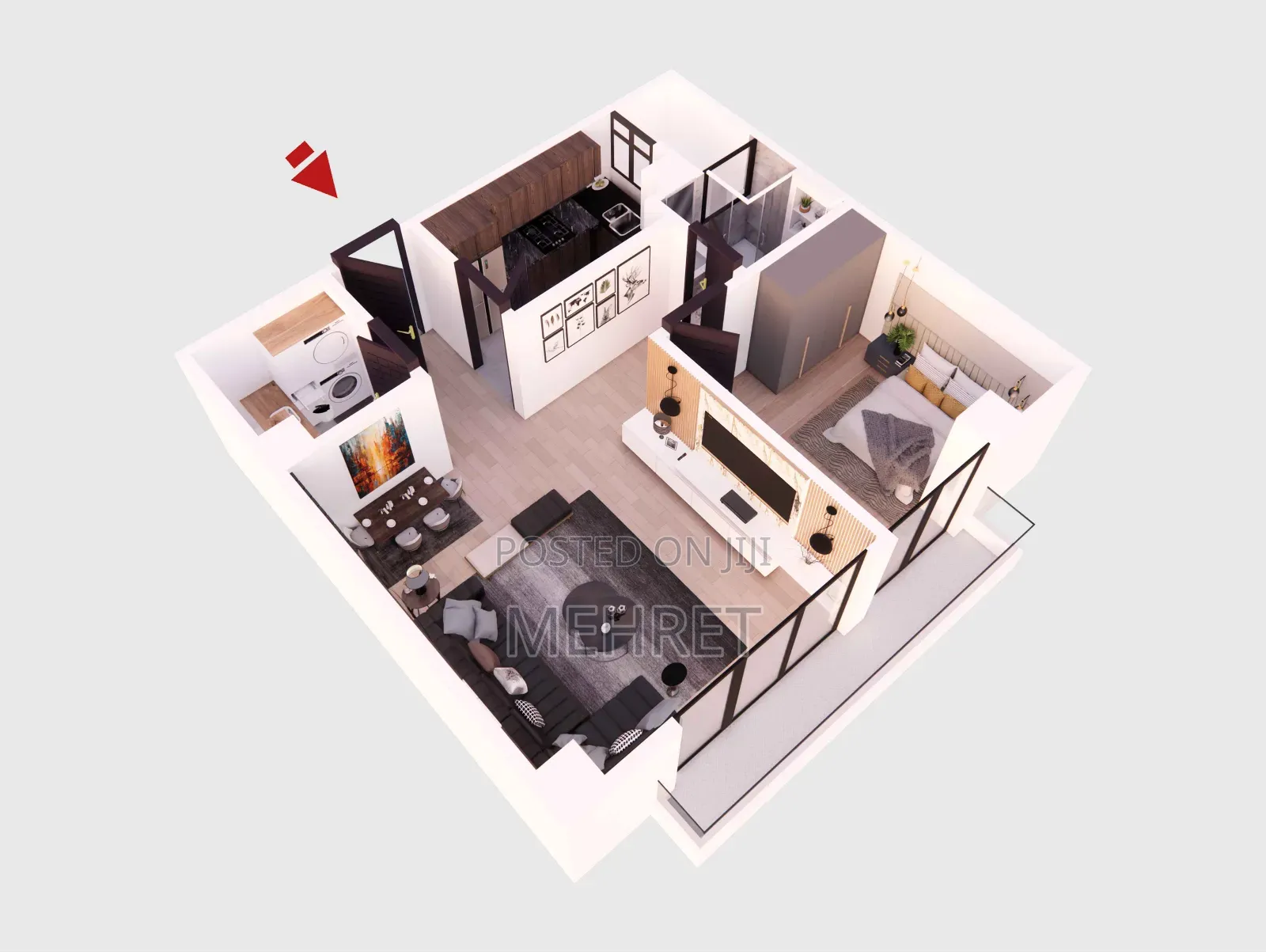 1bdrm Apartment in ጃመቦ, Arada for sale