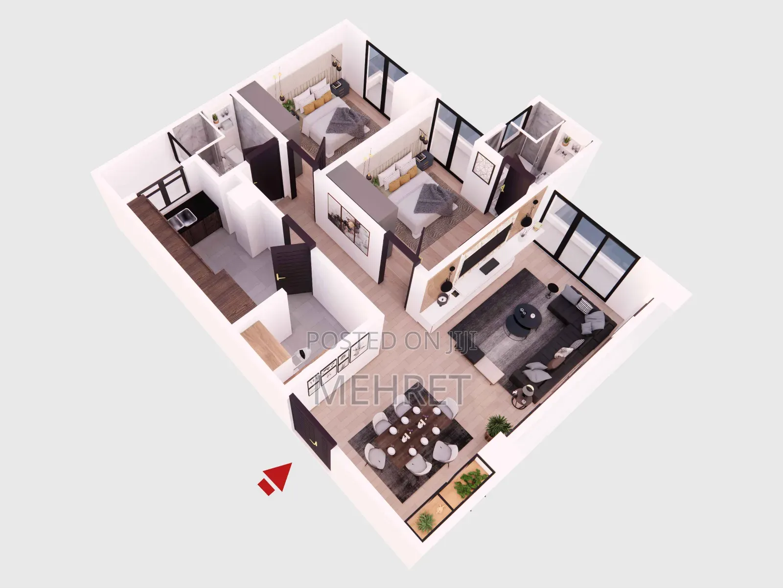 1bdrm Apartment in ጃመቦ, Arada for sale