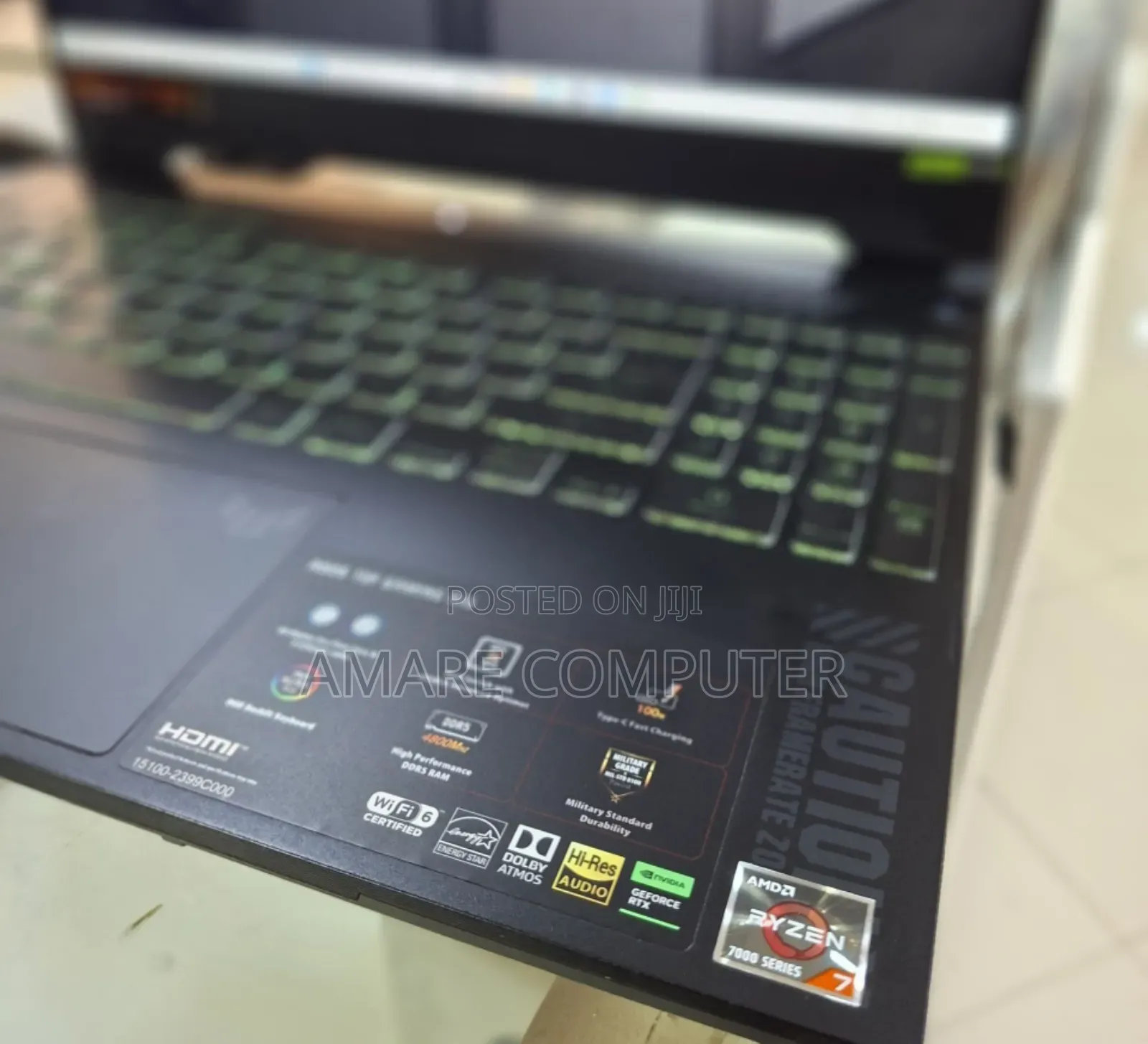 New Laptop Asus TUF Gaming A15 16GB AMD Ryzen 7 SSD 512GB