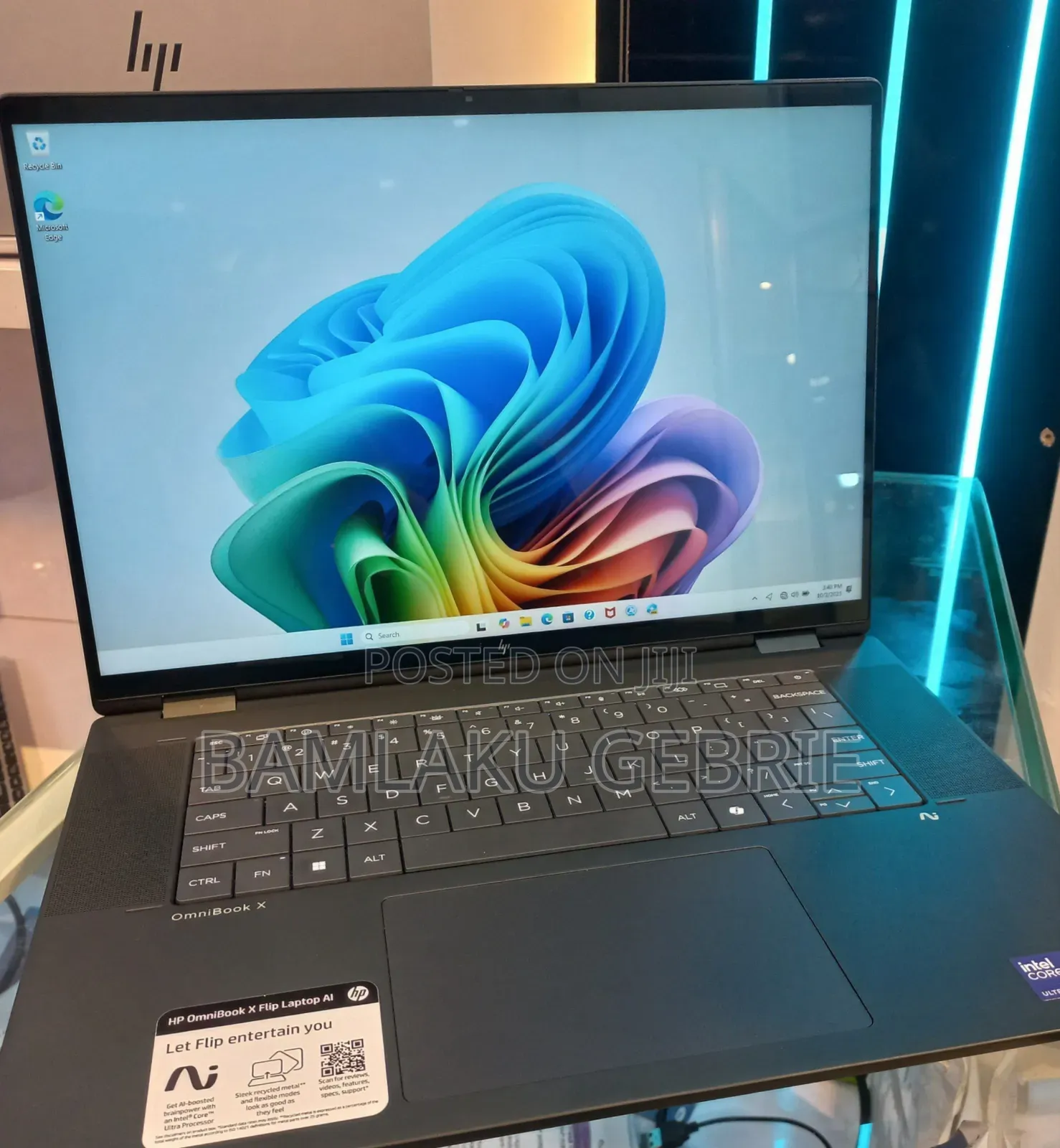 New Laptop HP OmniBook X Flip 16" 16GB Intel Core Ultra 7 SSD 512GB