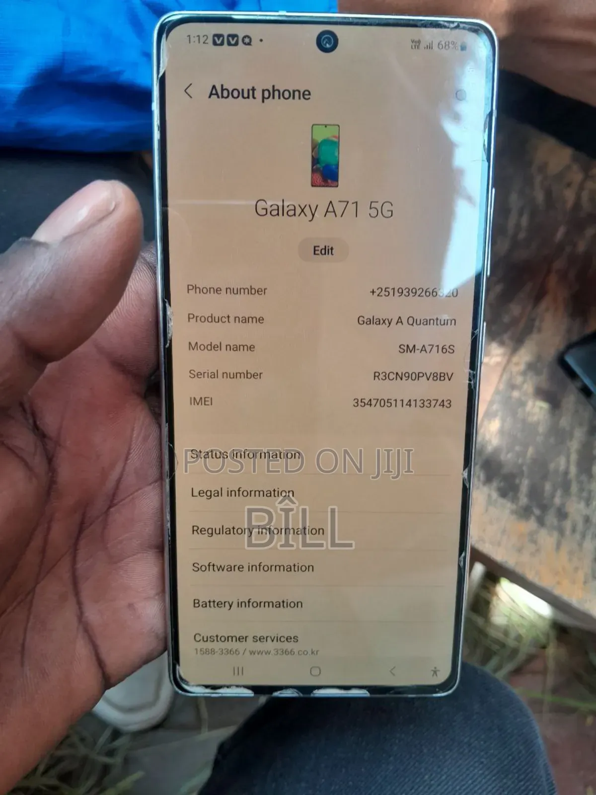 Samsung Galaxy A71 5G 128 GB White