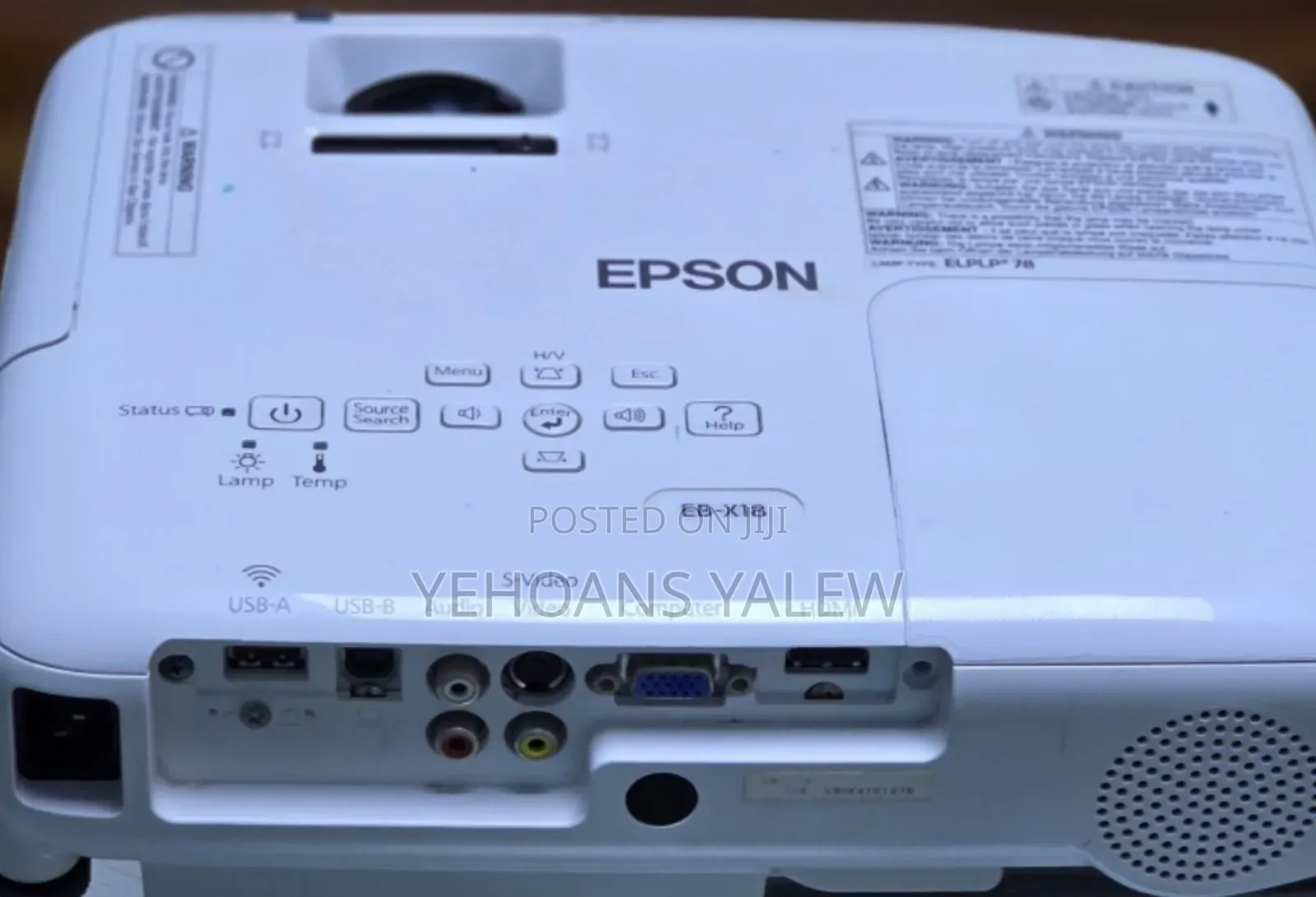 Eepson Projector Model Name: Eb-X18 With Bag Hardware Interface: