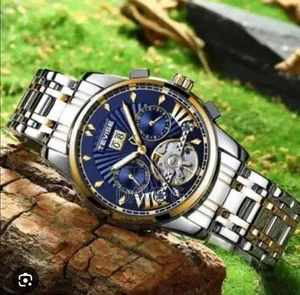 Photo - Top Luxury Brand Tevise Automatic Men Watch Stainless Steel Tourbillon