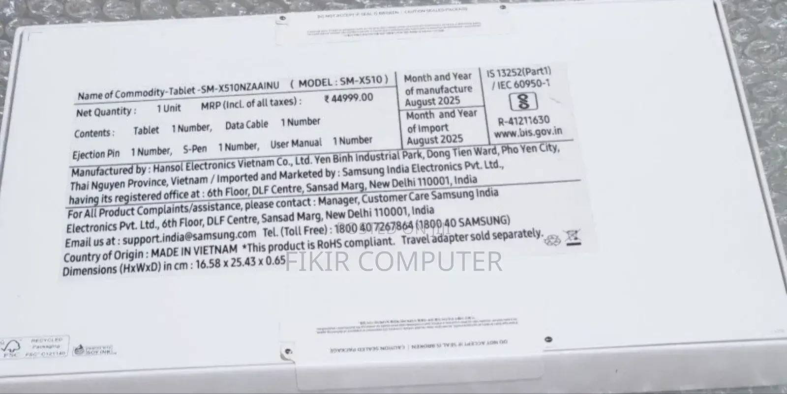 New Samsung Galaxy Tab S9 128 GB