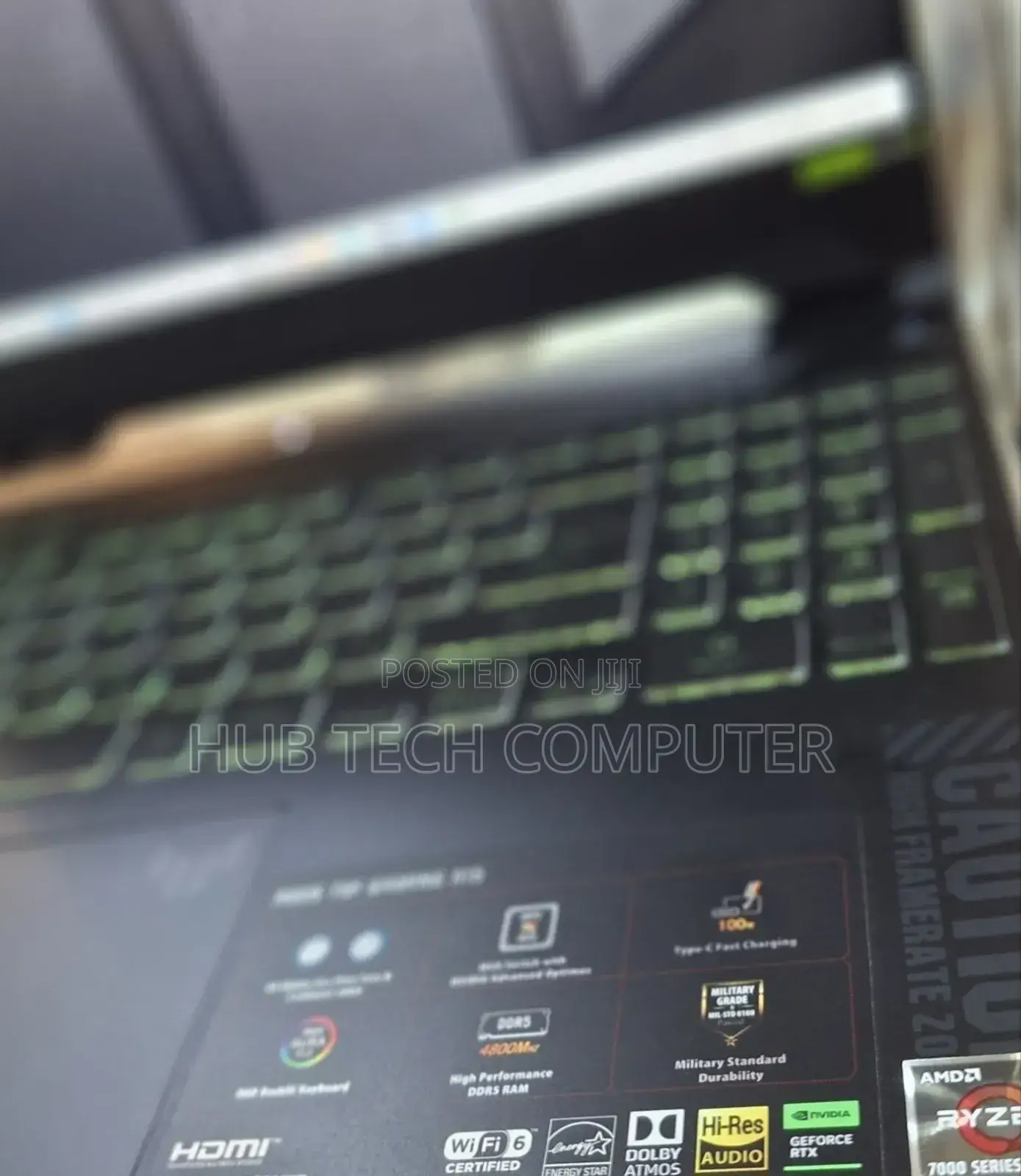 New Laptop Asus TUF Gaming A15 16GB AMD Ryzen 7 SSD 512GB