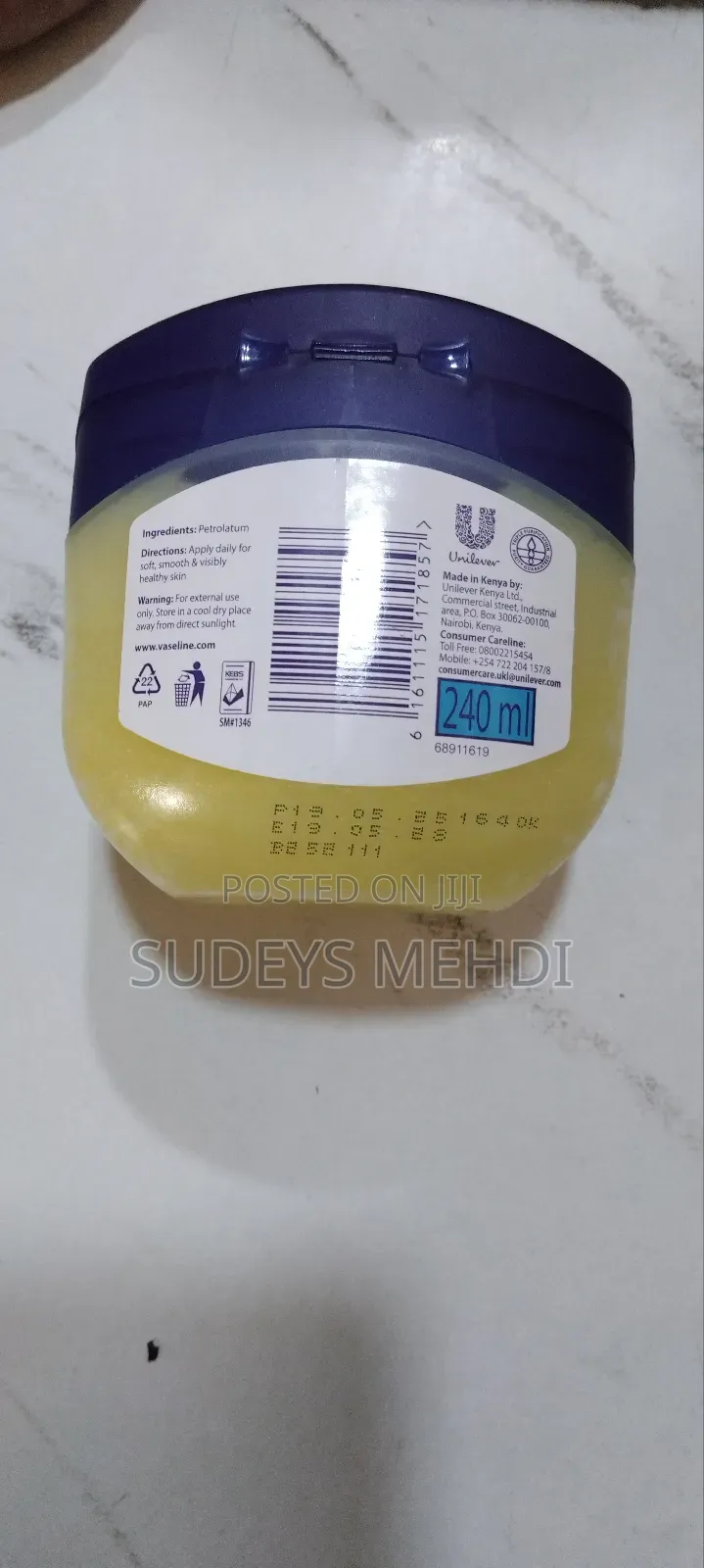 Vaseline Blue Seal 240ml – 100% Original ቫስሊን ኦሪጅናል