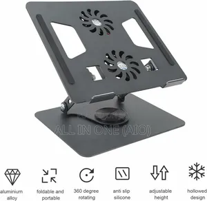 Photo - Laptop Stand Fan With a 360 Rotating Stand