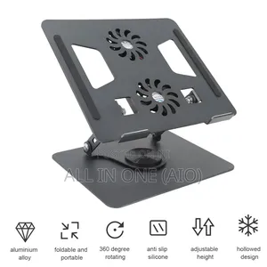 Laptop Stand Fan With a 360 Rotating Stand