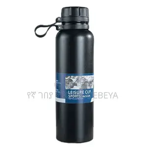Photo - Stainless Steel Vacuum Flask 1200ml Black Hot Cold Thermos Bottle