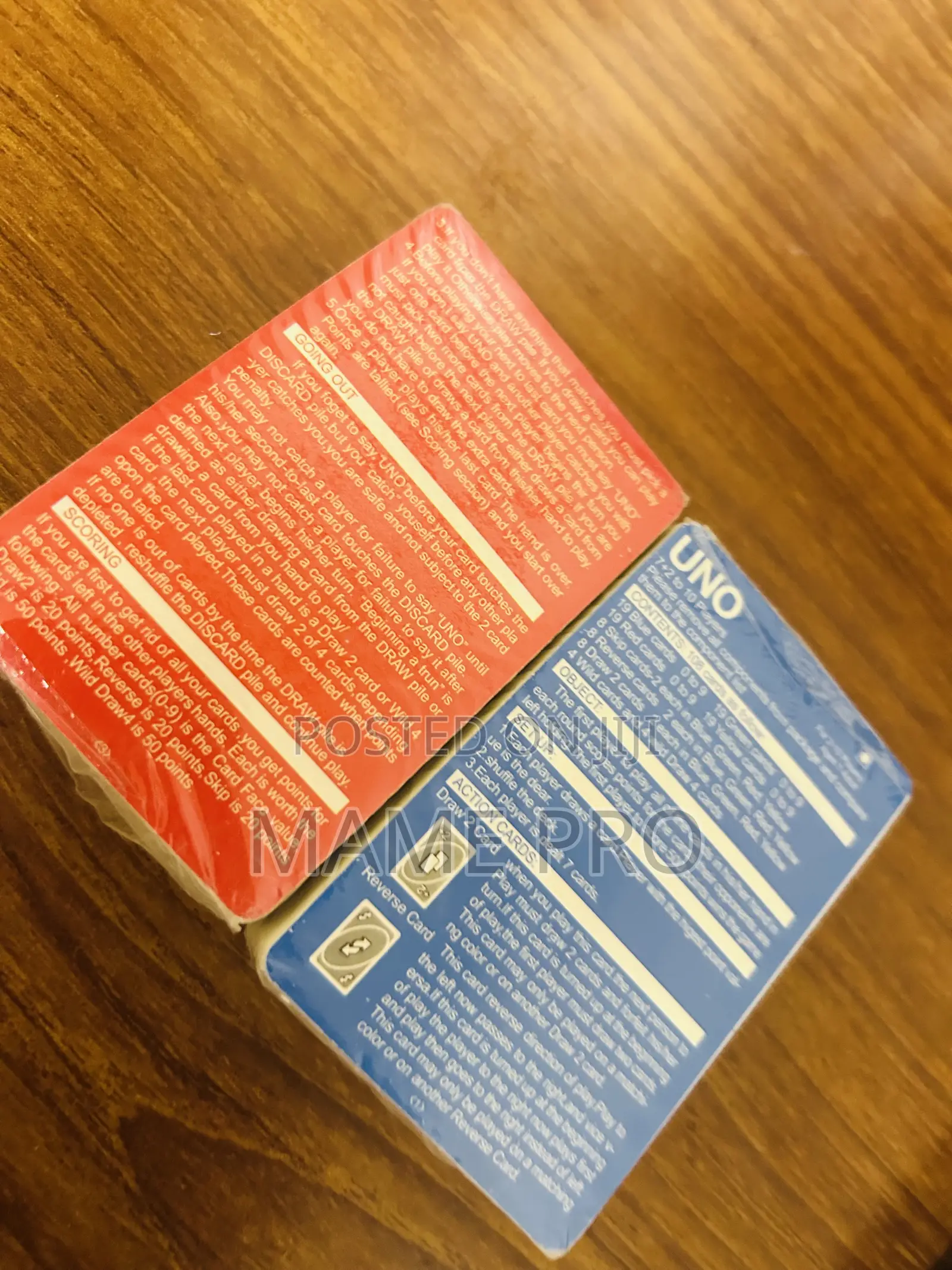 Uno Cards.