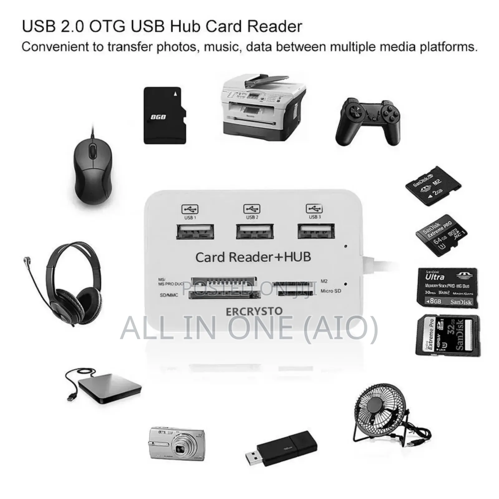 7in1 Usb and Card Reader