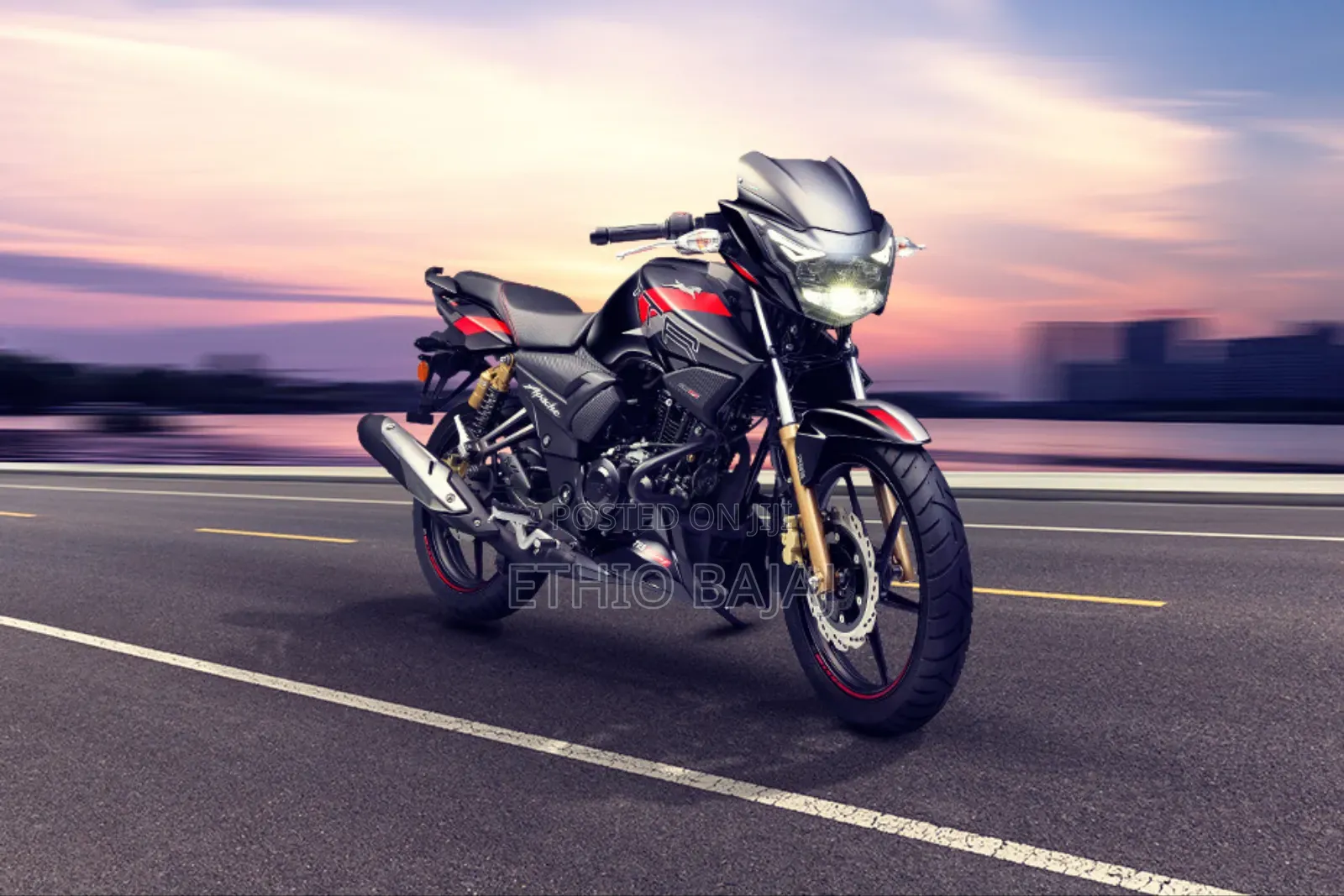 New TVS Apache 180 RTR 2024 White