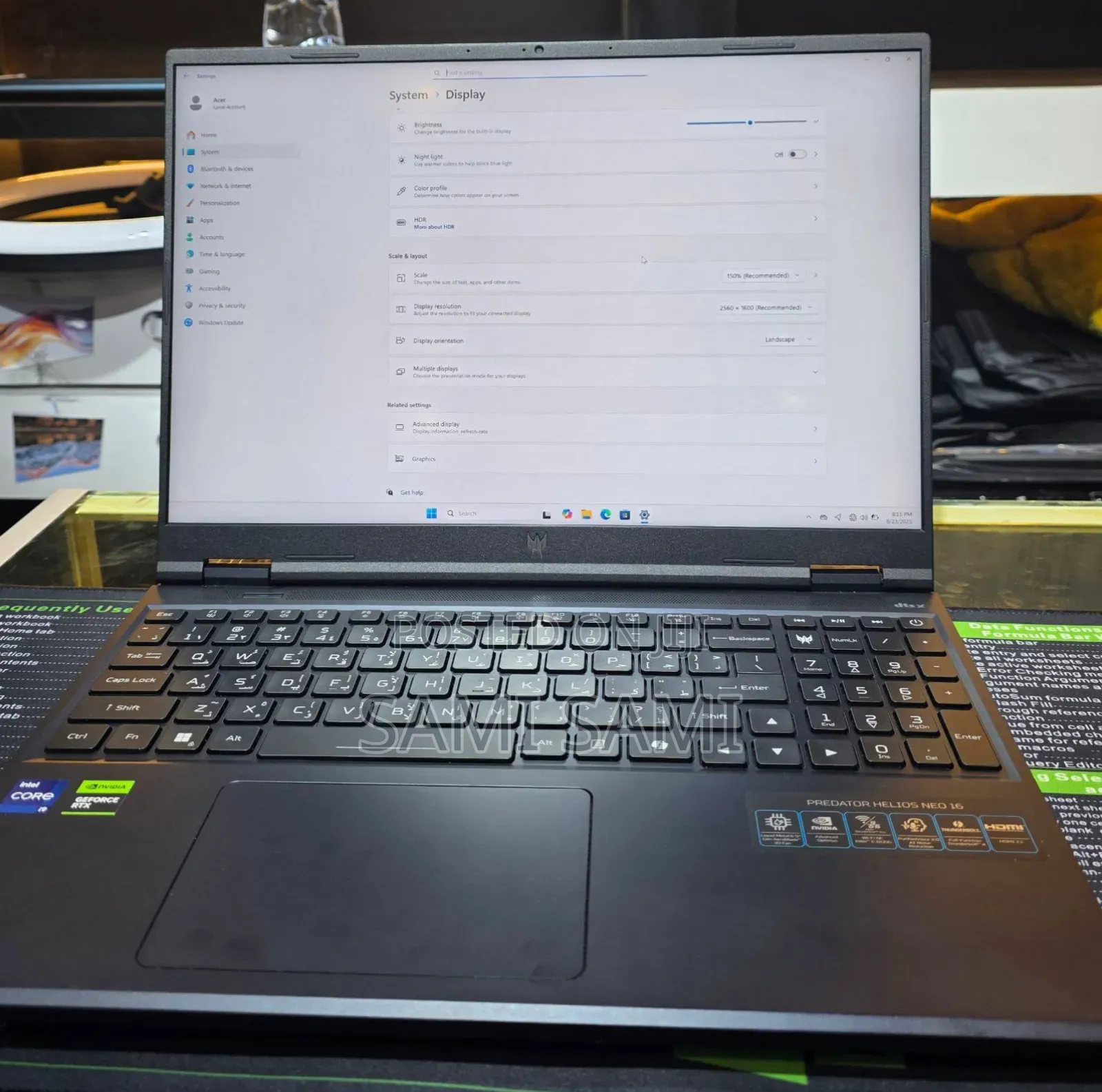 New Laptop Acer Predator Helios 300 16GB Intel Core I9 SSD 1T