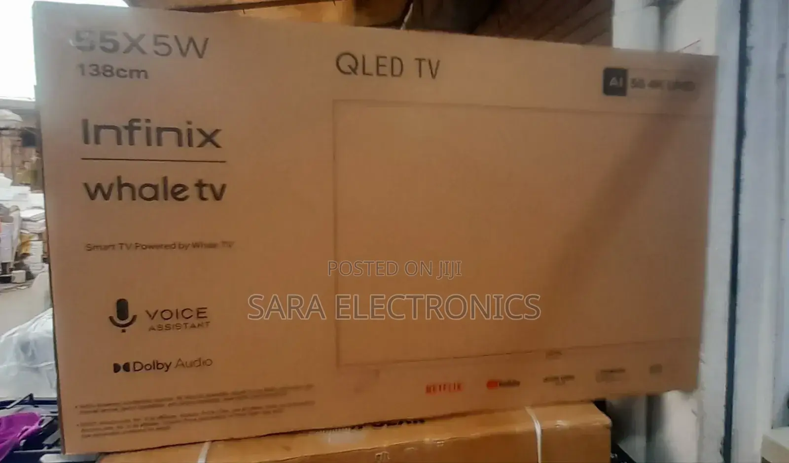Infinix 55" Qled Uhd Tv New 2025