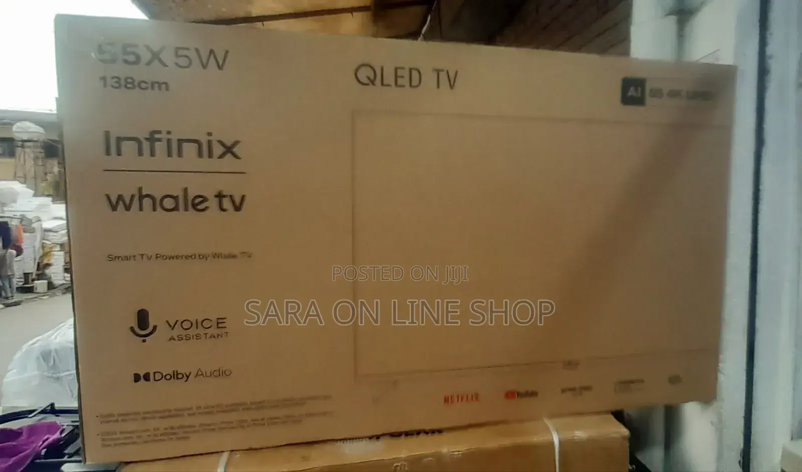 Infinix 55" Qled Uhd Tv New 2025