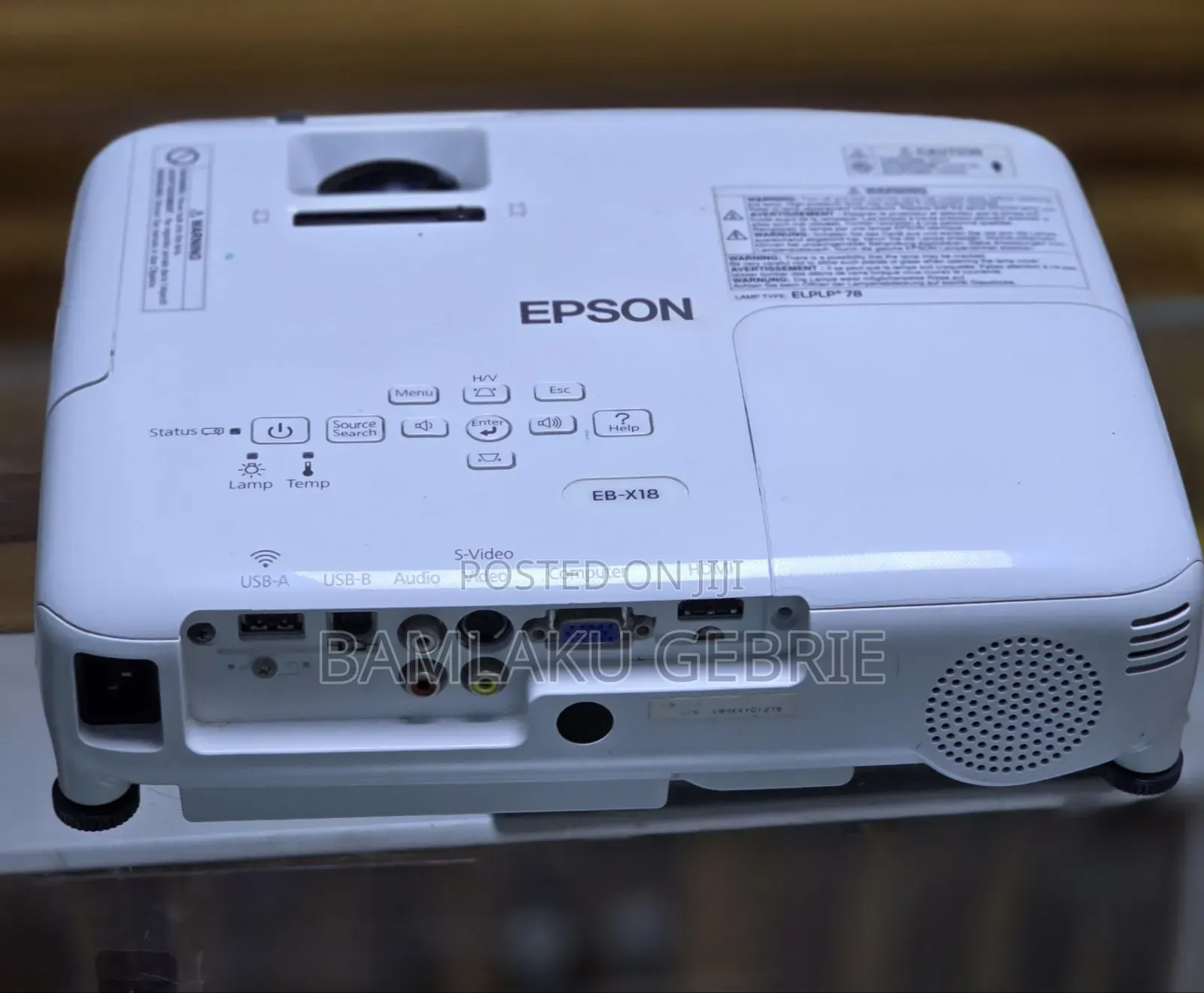 Epson Projector
Model Name: Eb-X18
With Bag
