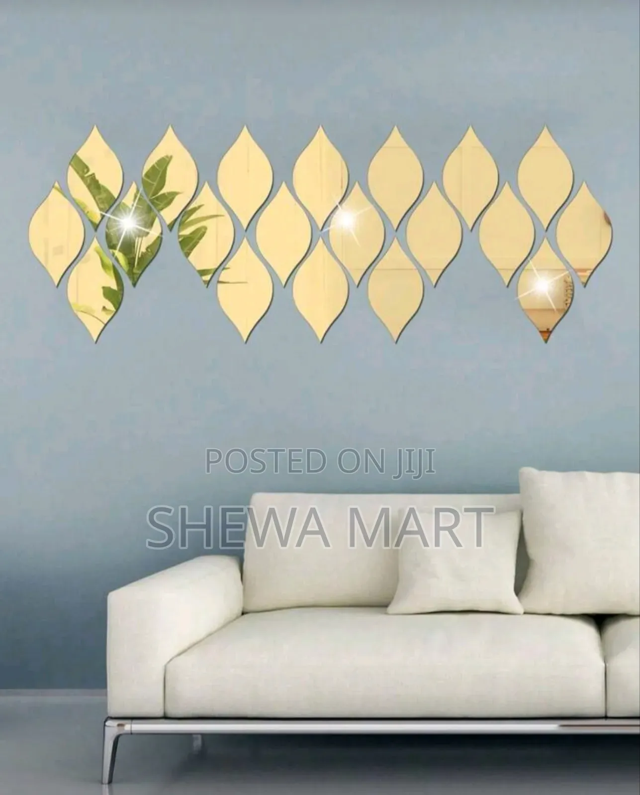 Reflective Acrylic Water Drop Shaped Mirror Stickers, Self-Designed 3d