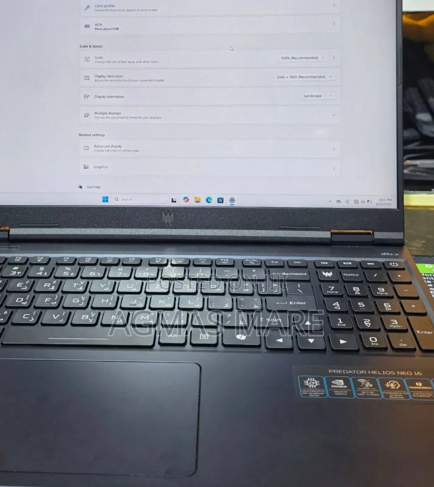 New Laptop Acer Predator Helios Neo 16 16GB Intel Core I9 SSD 1T