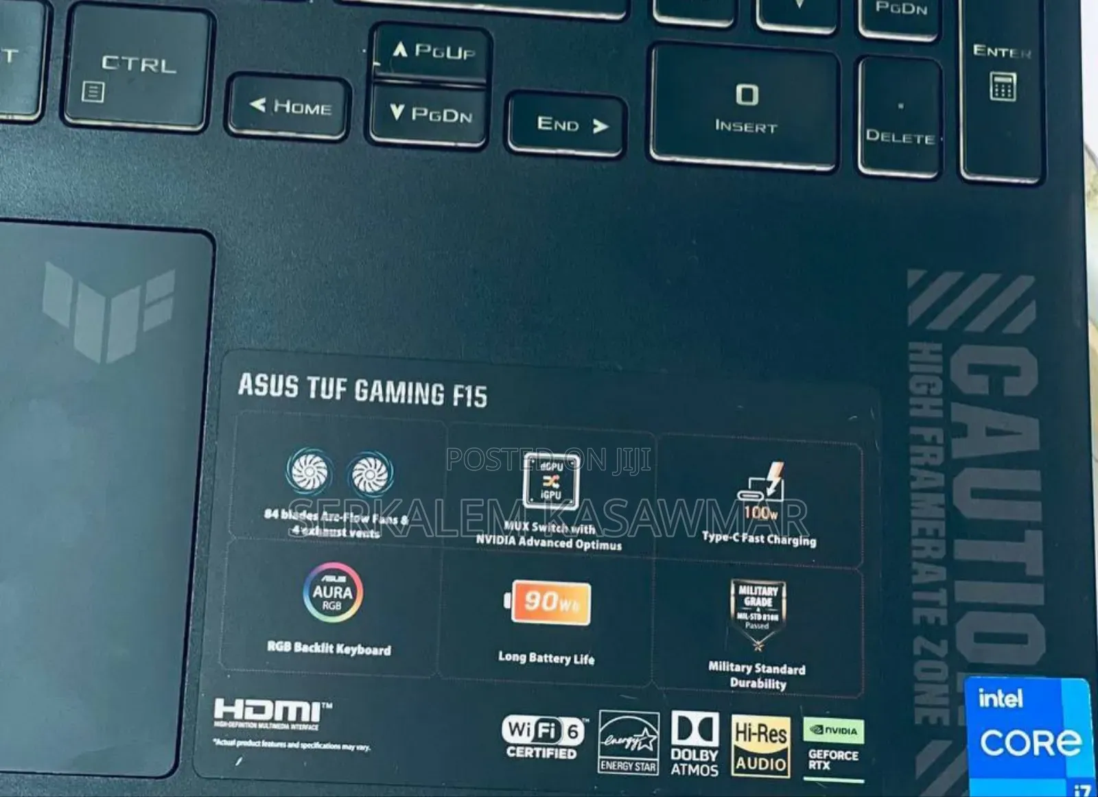 New Laptop Asus TUF Gaming A15 16GB Intel Core I7 SSD 512GB