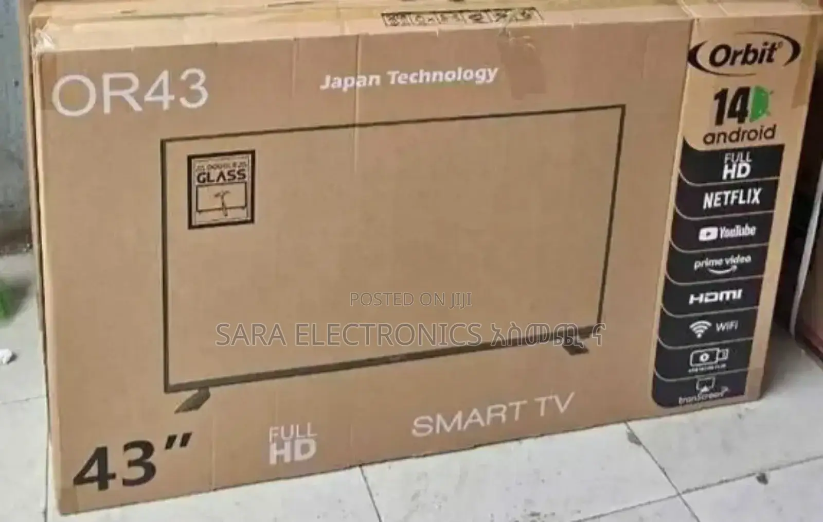 Orbit 43" FULL HD Android 14.0 SMART TV ◈ New 2026 ◈ FREE DELIVERY