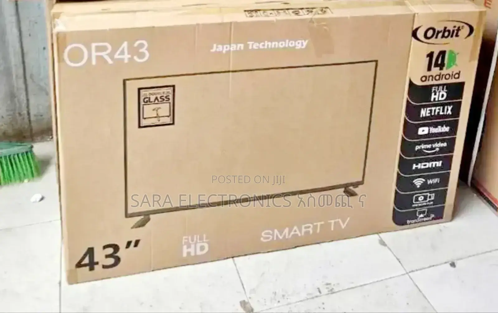 Orbit 43" FULL HD Android 14.0 SMART TV ◈ New 2026 ◈ FREE DELIVERY