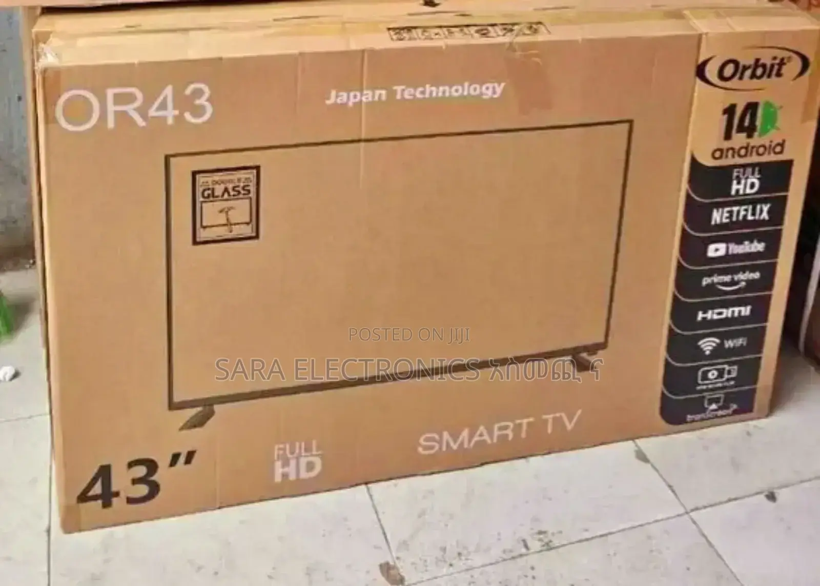 Orbit 43" FULL HD Android 14.0 SMART TV ◈ New 2026 ◈ FREE DELIVERY
