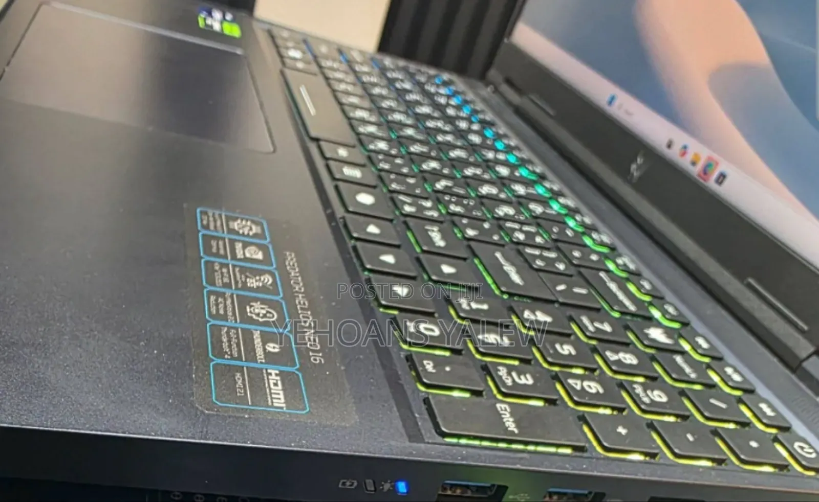 New Laptop Acer Predator Helios Neo 16 16GB Intel Core I9 SSD 1T