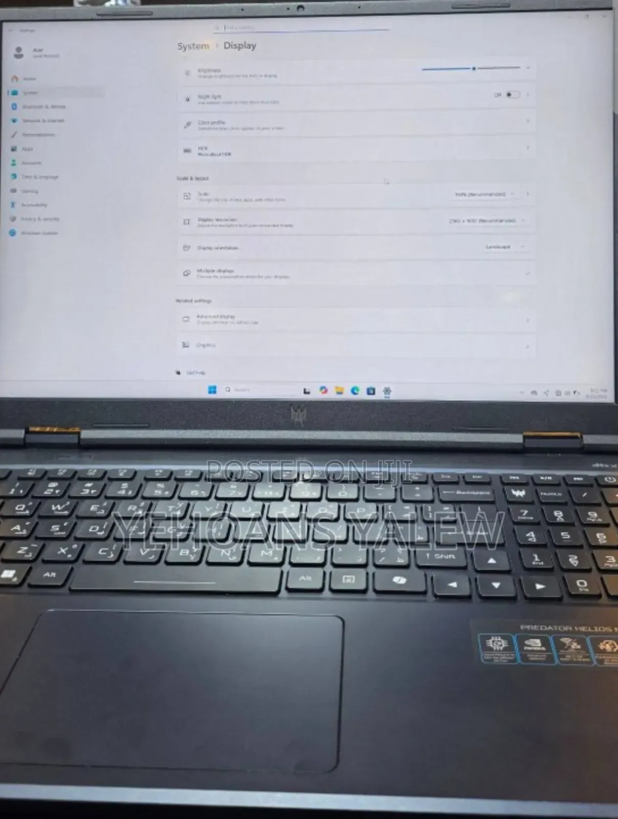 New Laptop Acer Predator Helios Neo 16 16GB Intel Core I9 SSD 1T