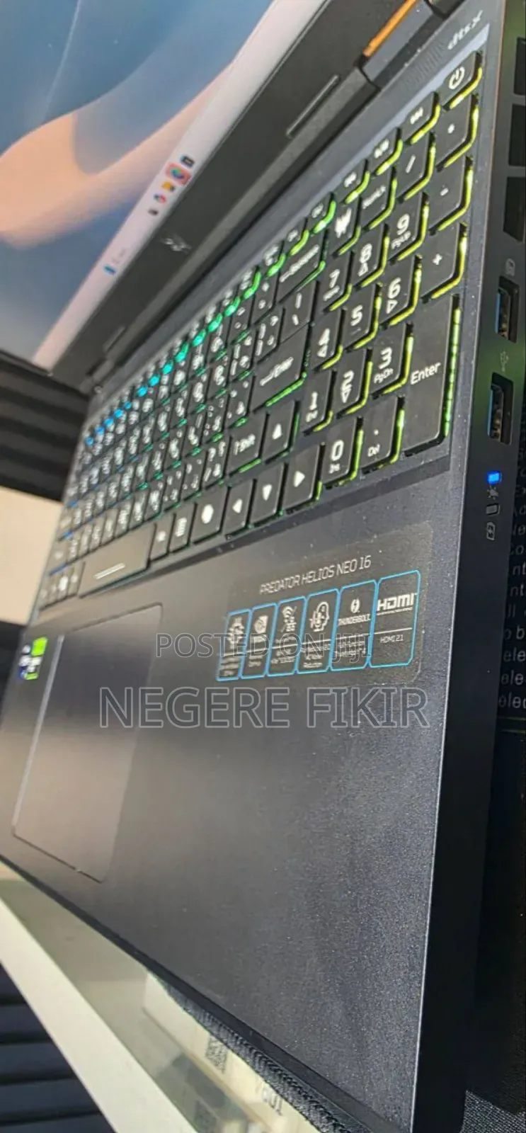 New Laptop Acer Predator Helios Neo 16 16GB Intel Core I9 SSD 1T