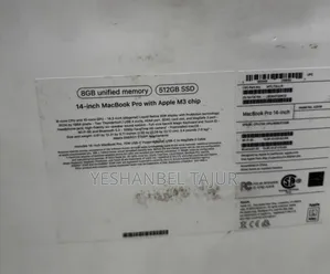 Photo - New Laptop Apple MacBook Pro 2024 M3 14-Inch 8GB Apple M3 SSD 512GB