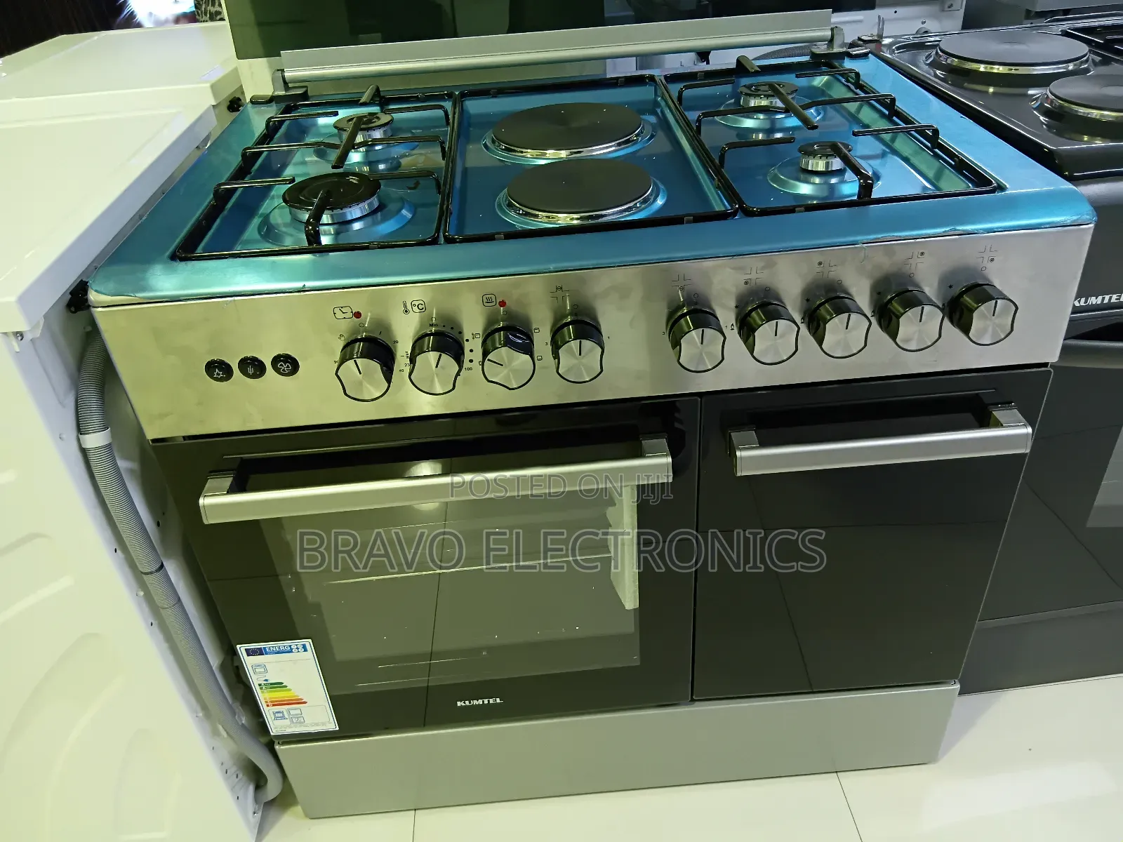  Kumtel 60×90 Oven – 2 Electric + 4 Gas Burners! 
