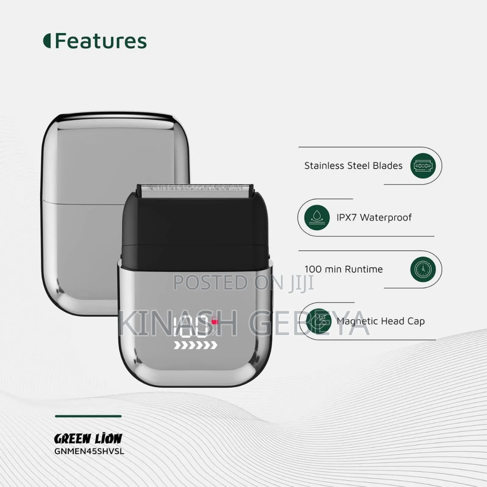 Green Lion Stainless Steel Blade Mens Shaver(Wet and Dry Use)