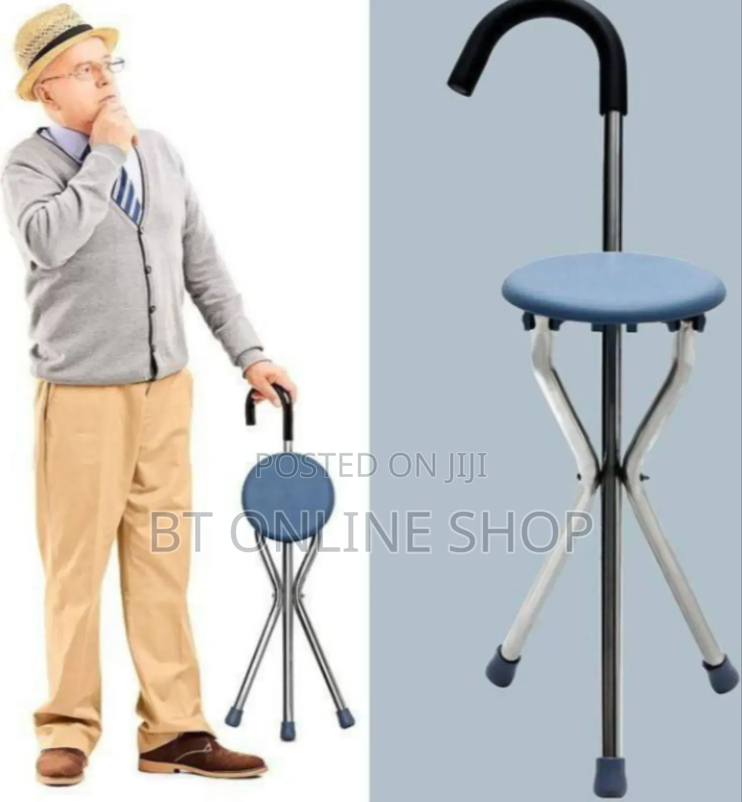 Foldable 3 Legged Walking Stick