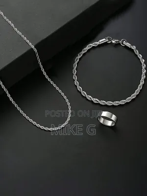 Photo - 3pcs, Bracelet, Necklace and Ring Set