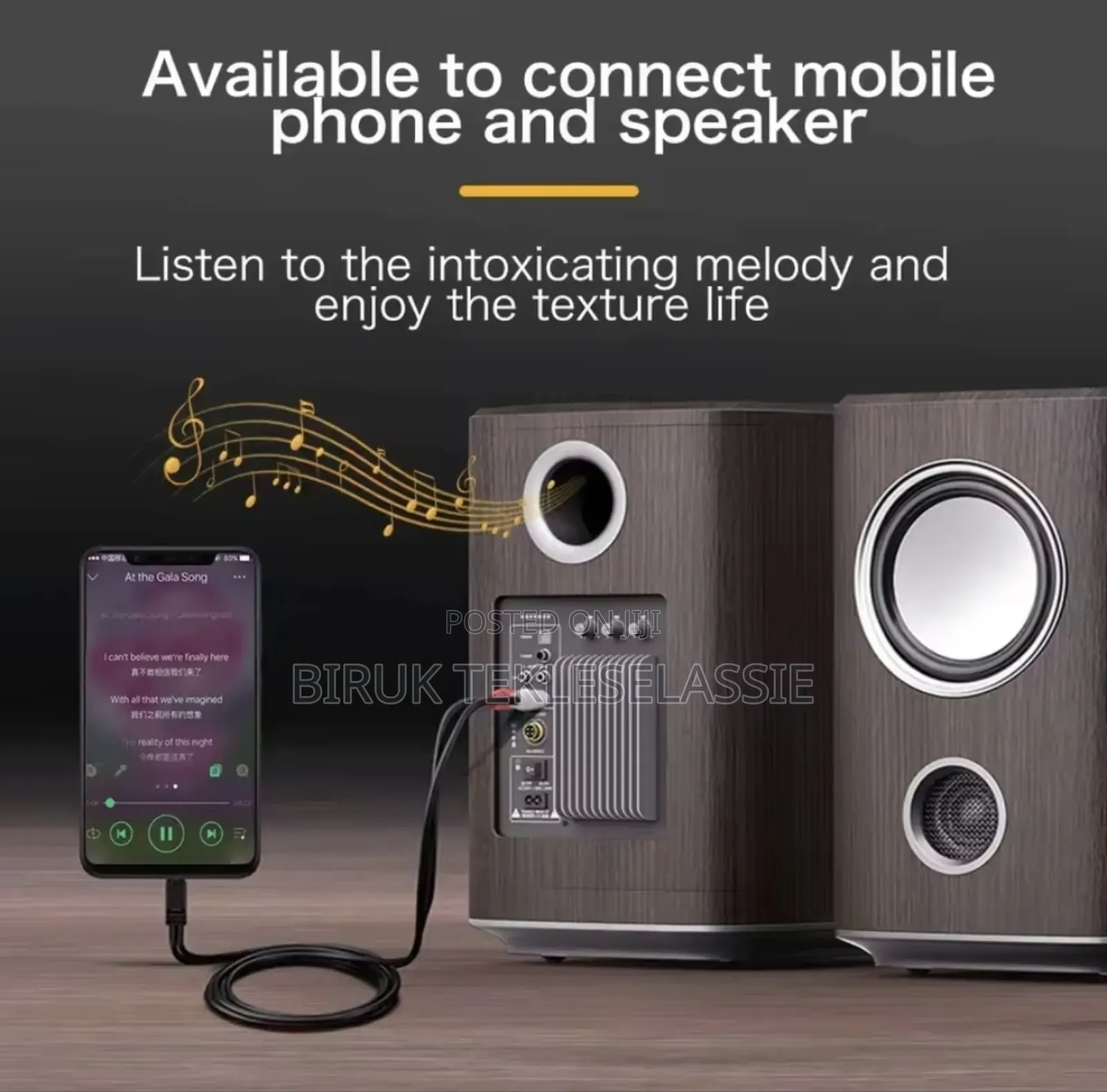 2rca 3.5mm Jack Cable