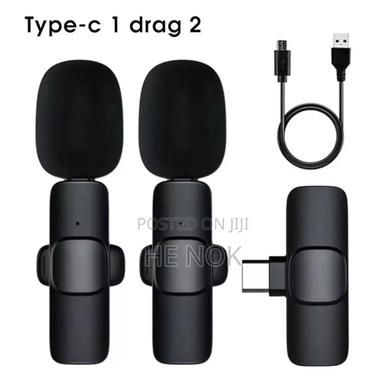  Professional Wireless Lavalier Lapel Microphone Dual Microphone