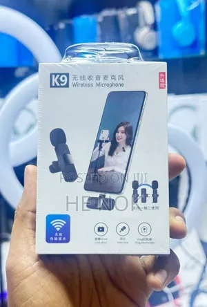  Professional Wireless Lavalier Lapel Microphone Dual Microphone