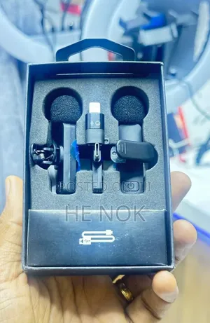  Professional Wireless Lavalier Lapel Microphone Dual Microphone