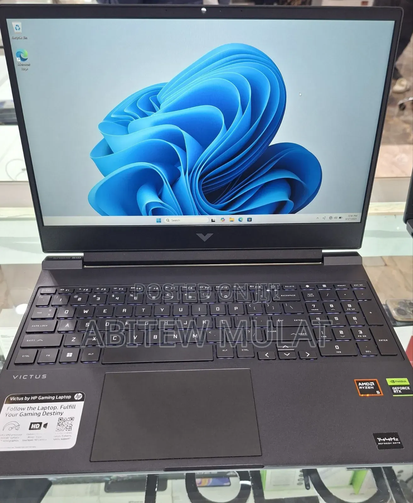 New Laptop HP Victus 15 16GB AMD Ryzen 5 SSD 1T