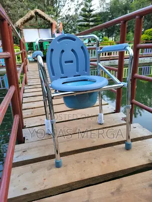 Photo - Commode Chair With Pot Bucket答፭indian Styled Toilet Commodes.