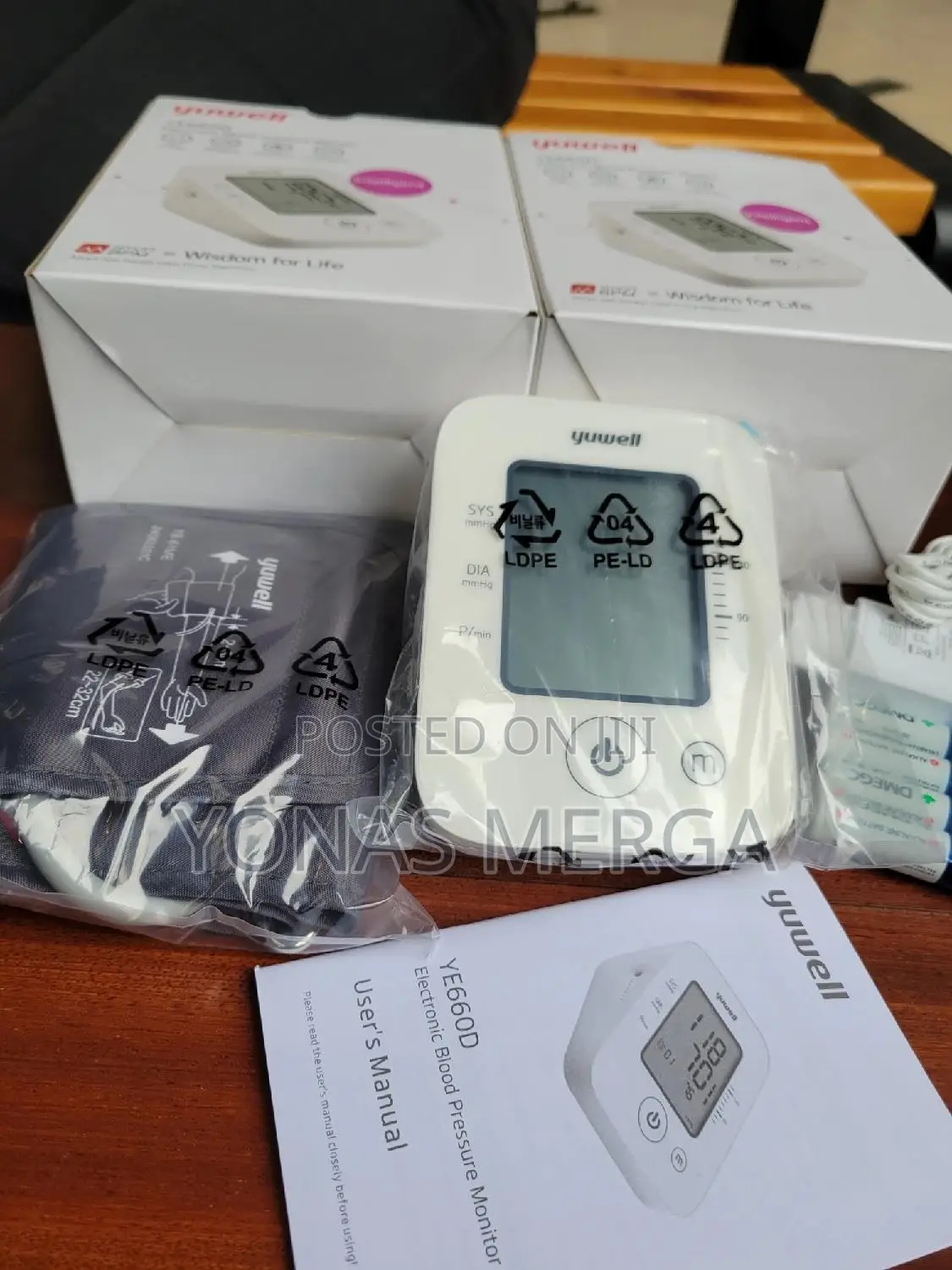 Very High Quality Yuwell Bp Monitoring曲萃blood Pressure Monitor凸以bpm
