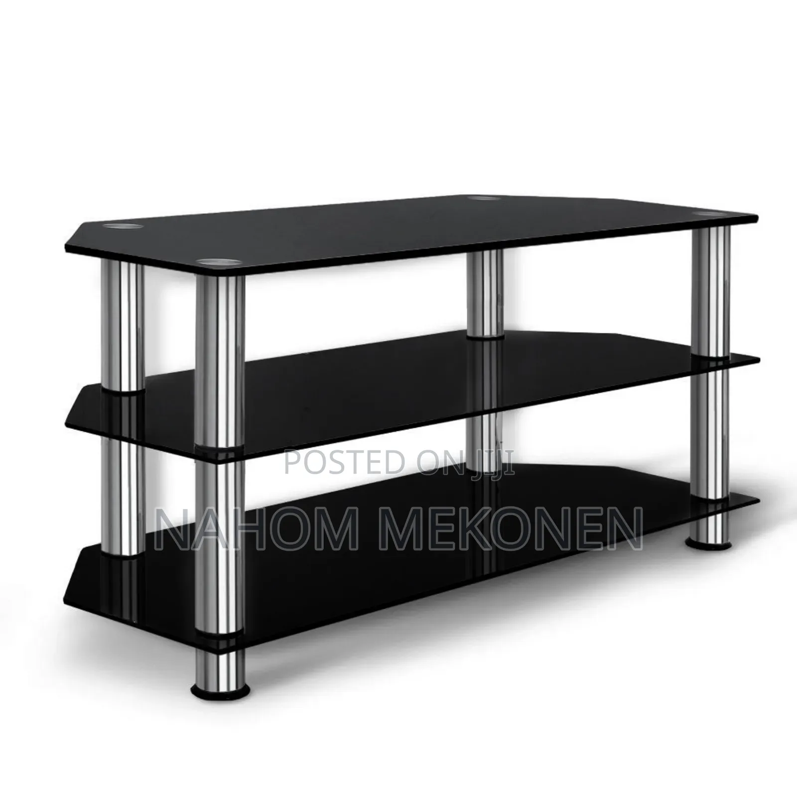 Buy Artiss Tv Stand 3 Tiers Storage Shelf Rack Tempered Glass 