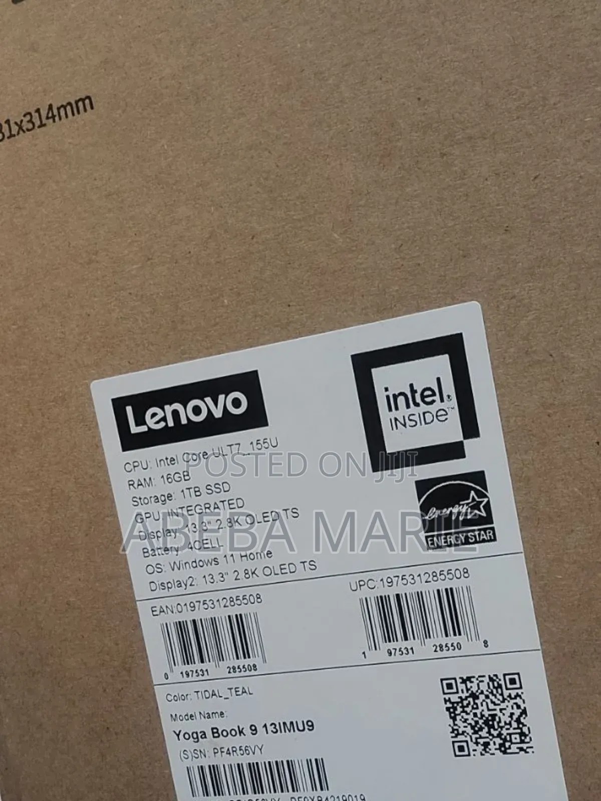 New Laptop Lenovo Yoga Book 9i 16GB Intel Core Ultra 7 HDD+SSD 1T