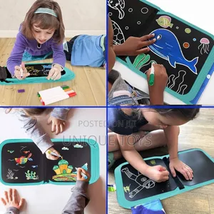 Rainbow Children's Drawing Book (6 Pages): 6 Pens 1 Wet Wipe