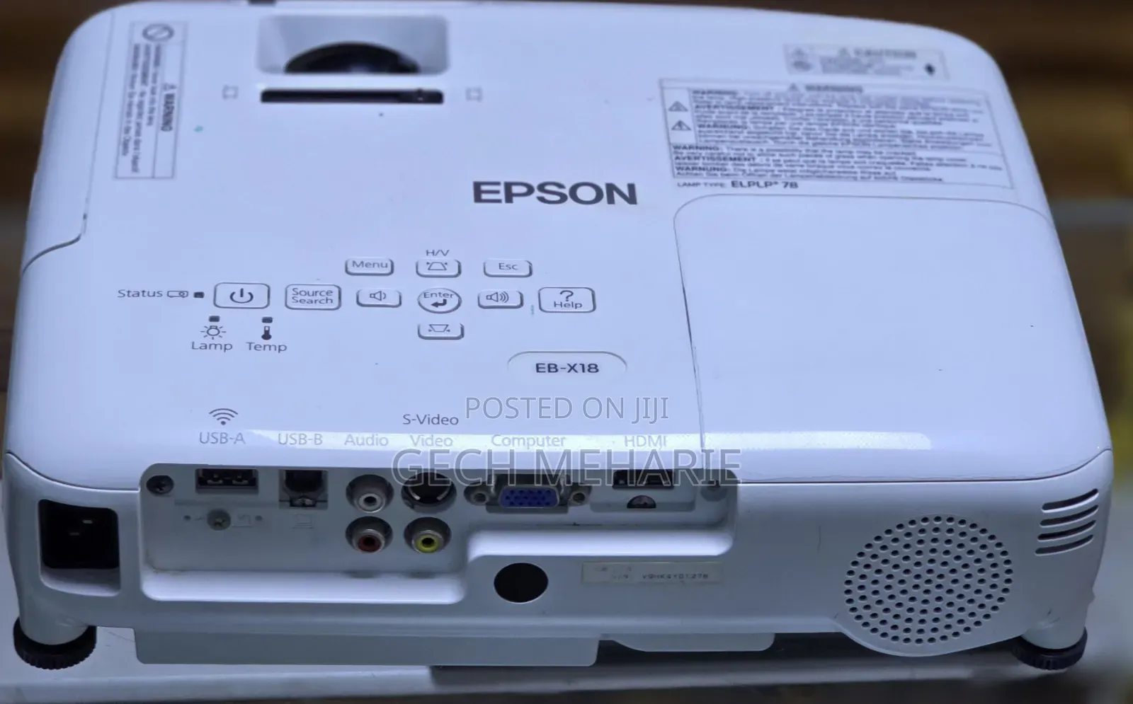 Epson Projector Model Name: Eb-X18 With Bag Hardware Interface:
