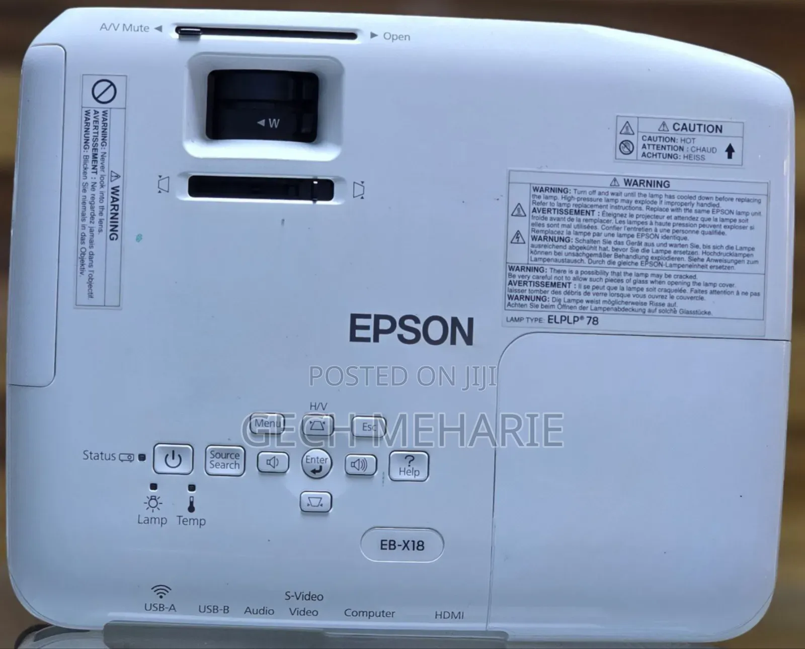 Epson Projector Model Name: Eb-X18 With Bag Hardware Interface: