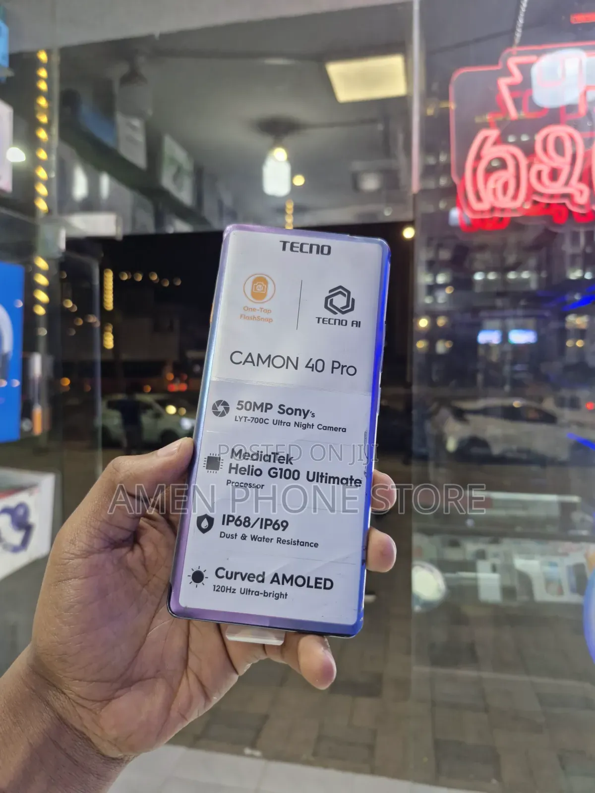 New Tecno Camon 40 Pro 256 GB Silver
