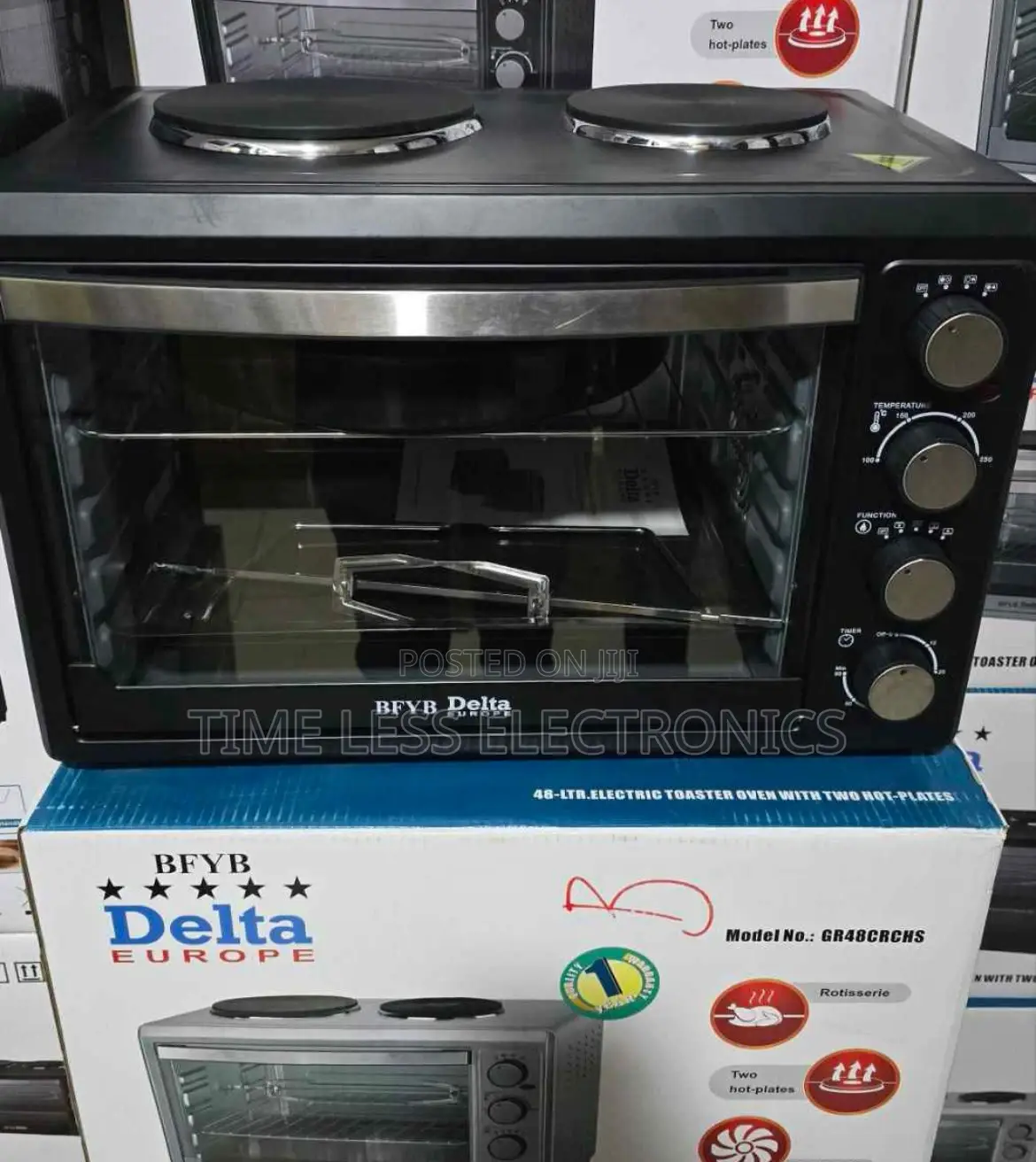 Delta Mini Oven With 2 Plates – Compact Multi-Functional!